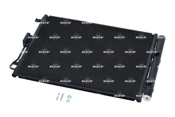 A/C condensator (met droger) past: HYUNDAI I30  KIA CEE'D, CERATO III, PRO CEE'D 1.0/1.6/2.0 06.13-