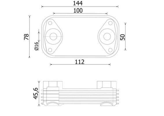 Olie radiator past: IVECO DAILY III, DAILY IV, DAILY V, DAILY VI, MASSIF  CITROEN JUMPER III  FIAT DUCATO  PEUGEOT BOXER  FUSO (MITSUBISHI) CANTER VII (FB7_, FE7_, FB8_, FE8_) 2.3D-3.0D 07.99-