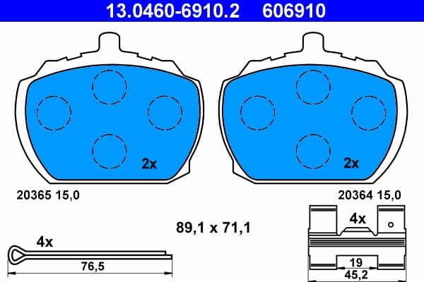 Brake Pad Set, disc brake