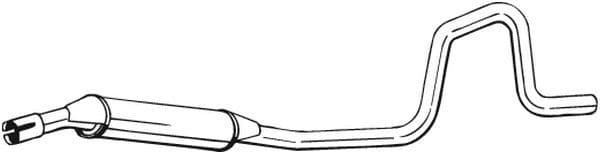 Uitlaatsysteem achterste geluiddemper past: LAND ROVER FREELANDER I 2.0D 11.00-10.06