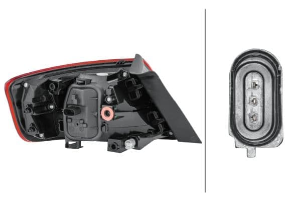 Achterlicht Rechts (extern, W21W) past: AUDI A3 8V Hatchback / Sportback 06.16-05.20