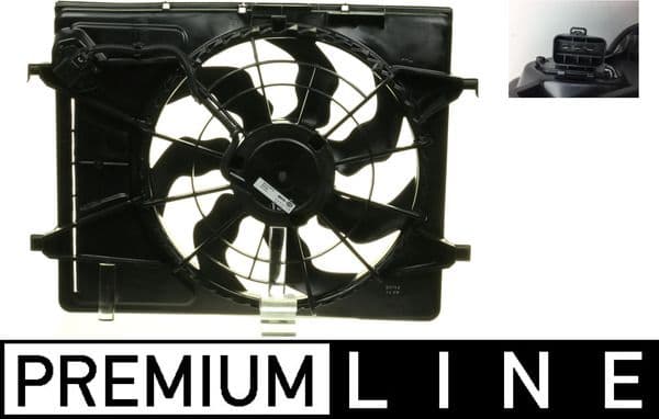 Radiatorventilator (met huisvesting) past: HYUNDAI ELANTRA IV, I30 2.0 06.06-06.12