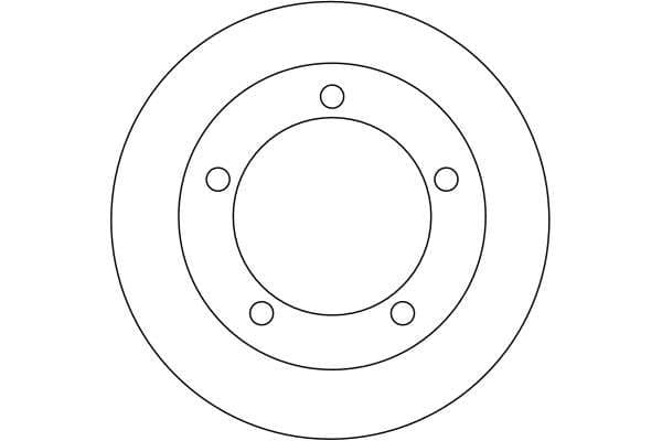 Brake drum Achter past: FORD TRANSIT, TRANSIT TOURNEO 2.0D-3.2D 06.00-08.14