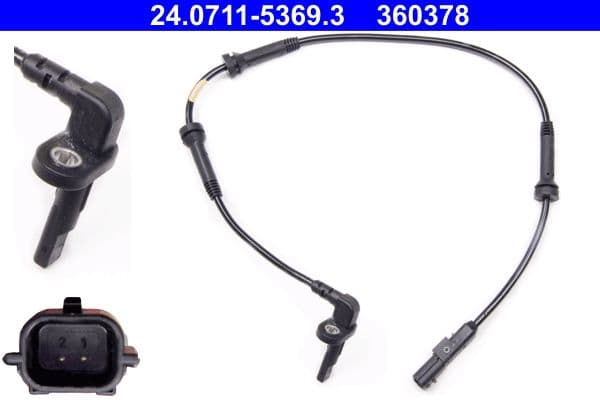 ABS-sensor Voor Links/Rechts past: DACIA DOKKER, LODGY, LOGAN II, LOGAN MCV II, SANDERO II  RENAULT EXPRESS, LODGY, LOGAN II, LOGAN/STEPWAY II, SANDERO/STEPWAY II, THALIA III 0.9-1.6LPG 03.12-