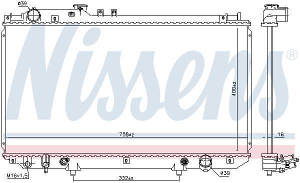 Motorradiator past: LEXUS GS 4.3 11.00-12.04