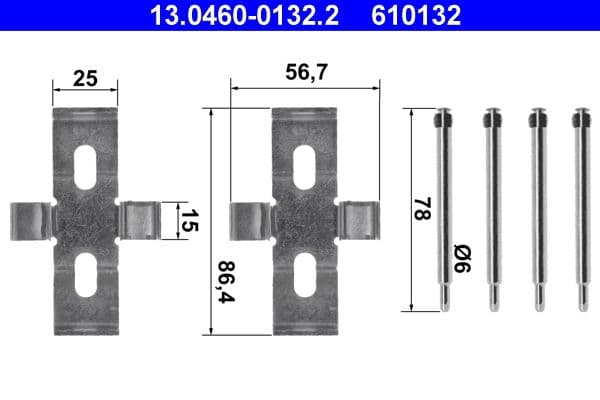 Accessory Kit, disc brake pad
