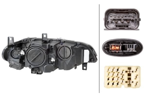 Koplamp Links (bi-xenon/LED, D1S/H8/LED/PSY24W, elektrisch, met motor, met gloeilamp) past: BMW X5 (E70), X6 (E71, E72) -06.12