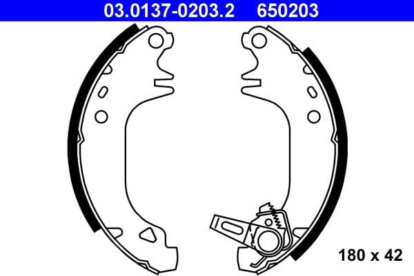 Brake shoe set
