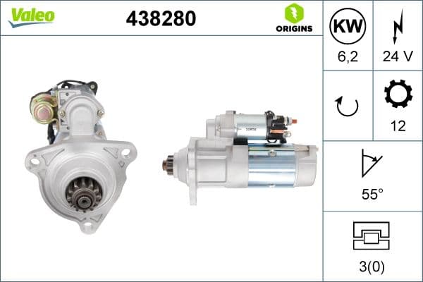 Starter (24V, 6,2kW, (en) new with a deposit) past: MERCEDES ACTROS, ACTROS MP2 / MP3, ACTROS MP4 / MP5, ANTOS, AROCS, AXOR, AXOR 2, CAPACITY, CITARO (O 530) 471.943-OM942.911 04.96-