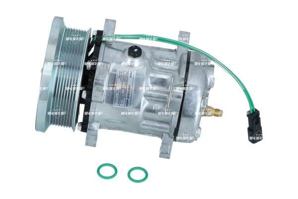 Airconditioning compressor 24V (R134a) past: CATERPILLAR 345B, 365B, 992G