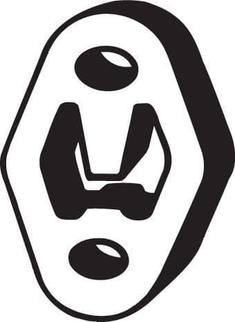 Uitlaatsysteem hanger past: FORD B-MAX, ECOSPORT, FIESTA V, FIESTA VI, FUSION, GALAXY I, TOURNEO CONNECT, TOURNEO COURIER B460, TOURNEO CUSTOM V362, TRANSIT, TRANSIT CONNECT 1.0-2.2D 11.95-