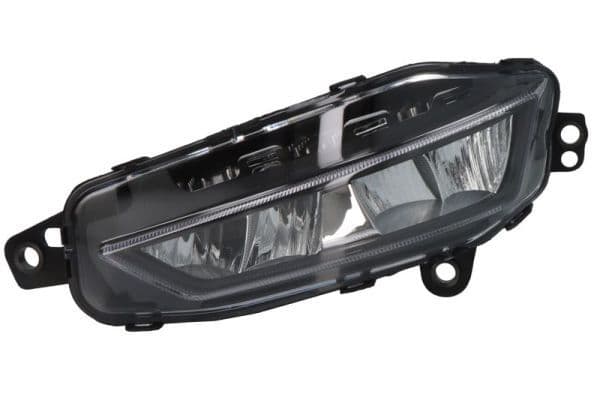 Mistlamp Links (LED, met bochtverlichting  zwart frame) 24V past: VOLVO FH III, FH16 III 02.20-