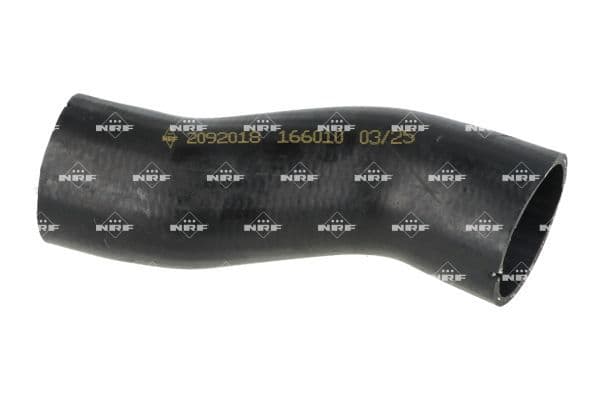 Intercooler slang Rechts (Uitlaatzijde, diameter 61mm, lengte 210mm, zwart) past: CITROEN JUMPER III  FIAT DUCATO  PEUGEOT BOXER  MERCEDES ACTROS MP2 / MP3 11.9D-3.0D 04.06-