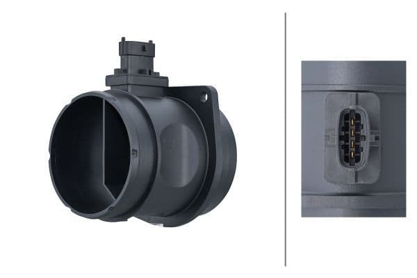 Luchtstroommeter (4 pin, module) past: JAGUAR E-PACE, F-PACE, XE, XF II, XF SPORTBRAKE, XJ  LAND ROVER DEFENDER, DISCOVERY SPORT, DISCOVERY V, RANGE ROVER EVOQUE, RANGE ROVER IV 2.0-5.0H 10.09-