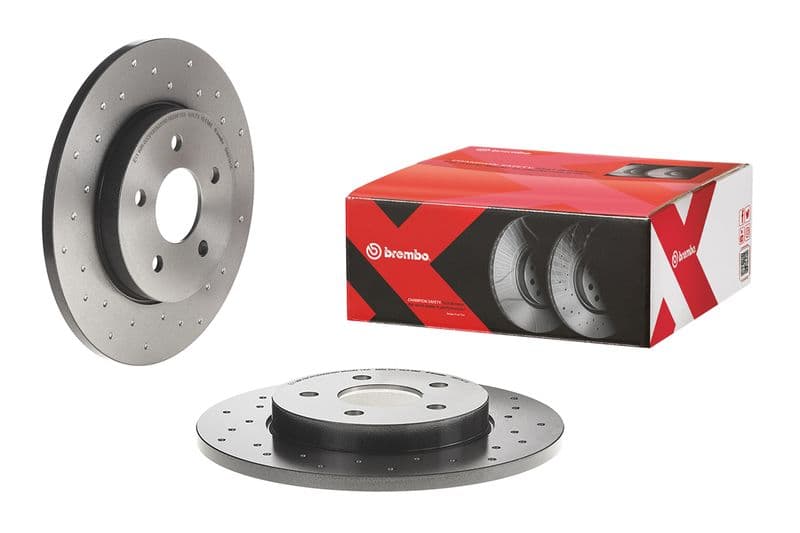 Brake disc Achter Links/Rechts past: FORD MONDEO III  JAGUAR X-TYPE I 1.8-3.0 10.00-12.09