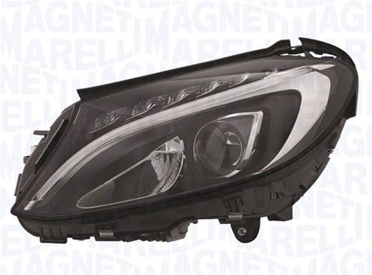 Koplamp Rechts (LED, elektrisch, met gloeilamp, geen controller) past: MERCEDES C-KLASA W205 12.13-12.18