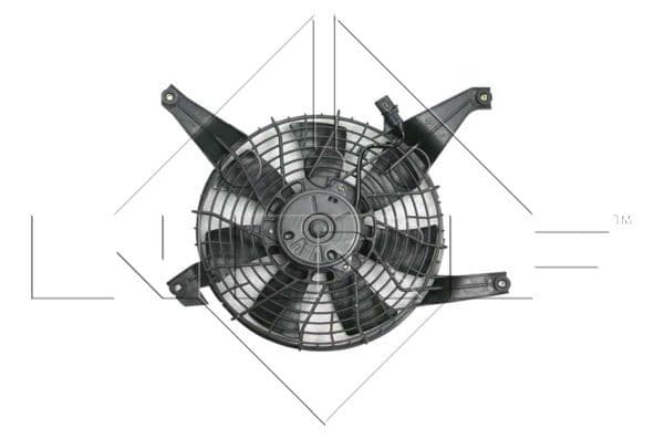 Radiatorventilator (met huisvesting) past: MITSUBISHI PAJERO II, PAJERO III 2.5D/3.2D/3.5 04.00-09.07