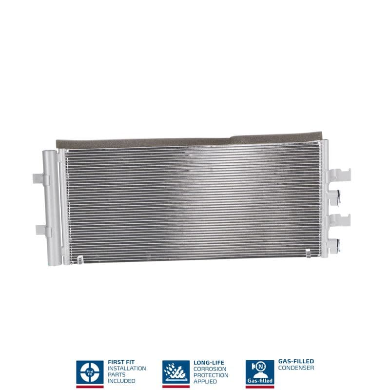 A/C condensator (met droger) past: BMW 1 (F40), 2 (F45), 2 GRAN COUPE (F44), 2 GRAN TOURER (F46), X1 (F48), X2 (F39)  MINI CLUBMAN (F54), COUNTRYMAN (F60) 1.5/1.5H/2.0 03.14-