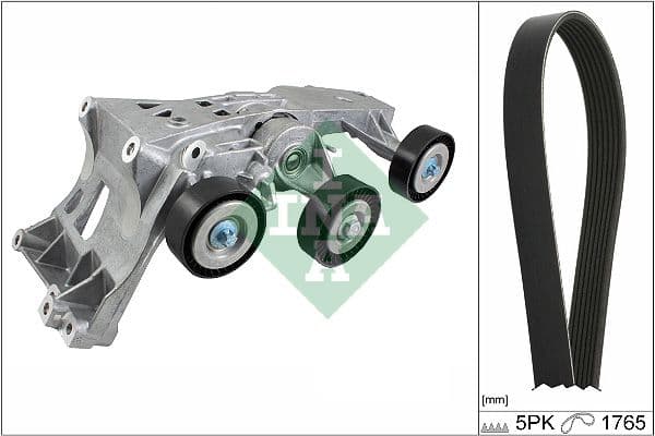 Multi-V-riemset met spanner past: MERCEDES A (W169), B SPORTS TOURER (W245) 1.5-2.0CNG 09.04-06.12
