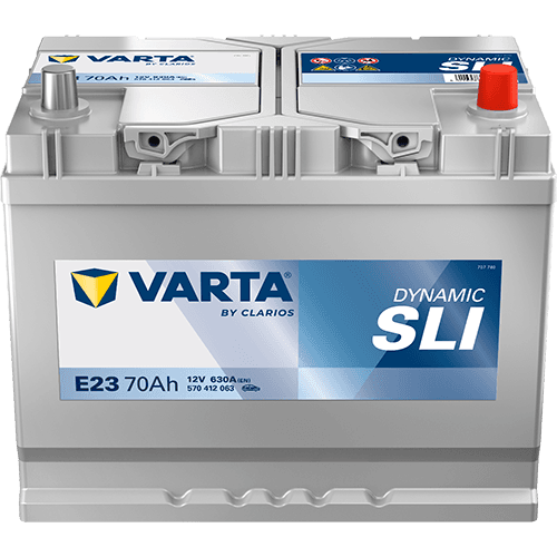 Batterij VARTA 12V 70Ah/630A (EN) Dynamic SLI (R+) 261x175x220 B01 - montageflens 10,5 mm (beginnen)