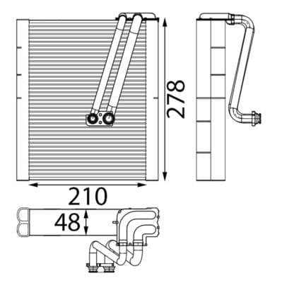 Airconditioning verdamper past: MERCEDES A (W176), B SPORTS TOURER (W246, W242), CLA (C117), GLA (X156) 1.6/1.8D/2.0 11.11-12.19