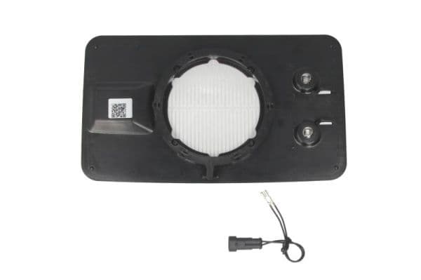 Zijspiegel glas Links (340 x200mm, met verwarming) past: IVECO EUROCARGO I-III 01.91-09.15