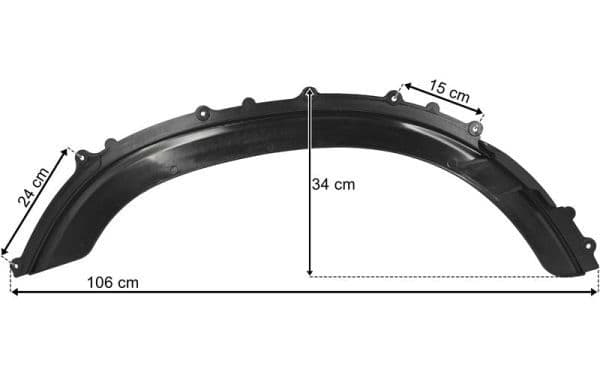Vleugeldek Links past: DAF XF 106 10.12-