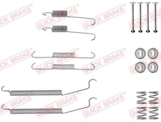 Accessory Kit, brake shoes