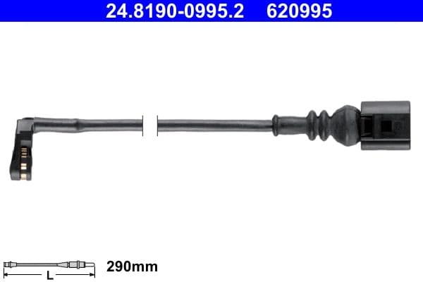 Warning Contact, brake pad wear