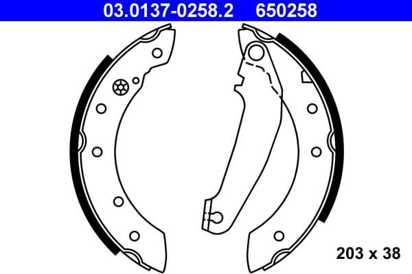 Brake shoe set