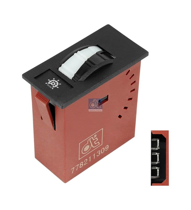 Schakelaar (meter) past: MAN CLA, F2000, L2000, LION S CLASSIC, LION´S CITY, LION´S COACH, M 2000 L, M 2000 M, SG, SL, SÜ 10.75-