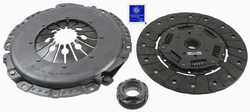 Koppelingskit met lager (250mm) past: MERCEDES SPRINTER 2-T (B901, B902), SPRINTER 3-T (B903), SPRINTER 4-T (B904), VARIO, VARIO (B667, B670, B668), VARIO (B670), VARIO (B670 2.3-4.3D 02.95-