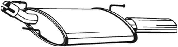 Uitlaatsysteem achterste geluiddemper past: FORD PUMA 1.6/1.7 03.97-06.02