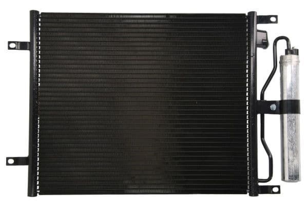 A/C condensator (met droger) past: NISSAN MICRA III, NOTE 1.5D 09.03-09.12