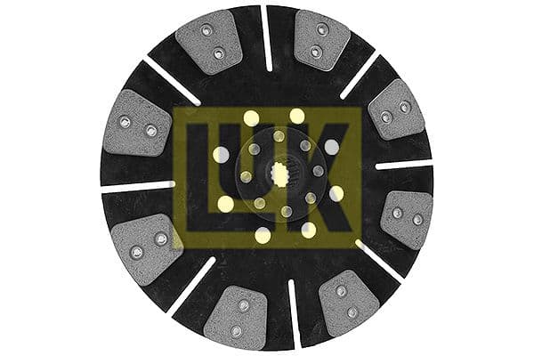 Koppelingsplaat/plaat keramiek (350mm  aantal peddels: 8) past: CASE IH 1255, 1255 XL, 1255 XLA, 1455 A, 1455 XL, 1455 XLA