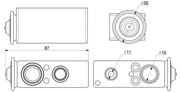 Airconditioning ventiel past: CITROEN C5 III, C6 1.6-3.0D 09.05-05.17