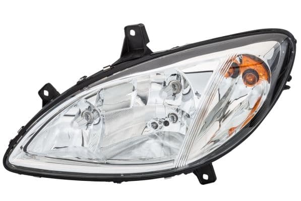 Koplamp Links (halogeen, H7/H7/PY21W/W5W, elektrisch, met motor, met gloeilamp) past: MERCEDES VIANO (W639), VITO / MIXTO (W639), VITO (W639) -08.10