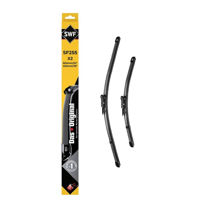 Wisserblad voegloos Voor met spoiler (2pcs) Visioflex 550/450mm past: BMW 1 (F20), 1 (F21), 2 (F22, F87), 2 (F23)  FIAT STILO 10.01-06.21