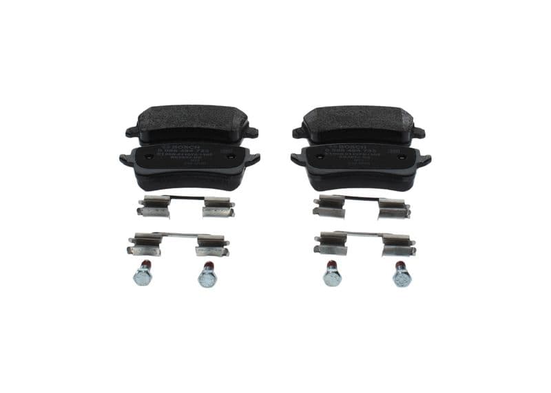Remblokken set Achter , past: AUDI A4 ALLROAD B8, A4 B8, A5, Q5 1.8-4.2 06.07-05.17