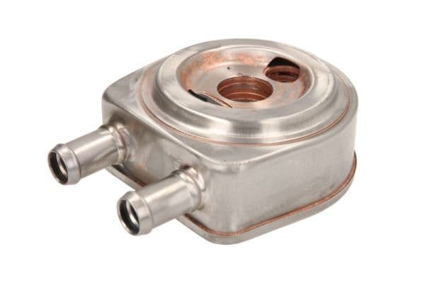 Oliekoeler (met zegel) past: HYUNDAI ACCENT II, ELANTRA III, GETZ, HIGHWAY, MATRIX, SANTA FÉ I, TRAJET, TUCSON  KIA CARENS I, CERATO I, SPORTAGE II 1.5D/2.0D 03.01-12.10