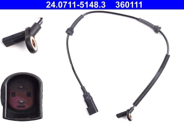 ABS-sensor Voor Links/Rechts past: FORD TOURNEO CONNECT, TRANSIT CONNECT 1.8/1.8D/1.8LPG 06.02-12.13