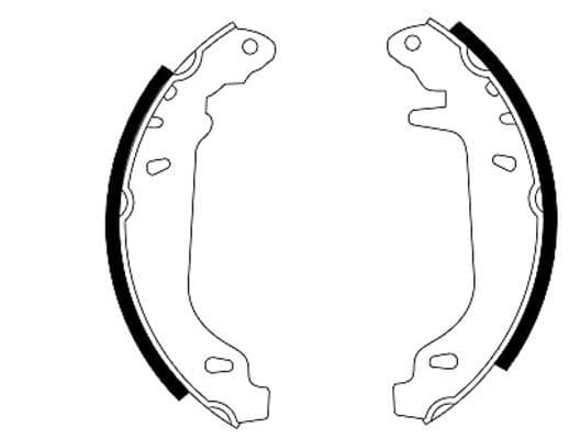 Remschoen past: RENAULT 11, 19 I, 19 I CHAMADE, 19 II, 19 II CHAMADE, 21, 9, CLIO I, RAPID, SUPER 5, TWINGO I 1.0-2.1D 09.81-06.07