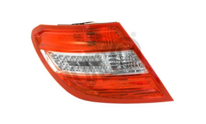 Achterlicht Links (LED, kleur indicator geel/transparant, kleur van het glas red) past: MERCEDES C-KLASA W204 Stationwagon 01.07-03.11