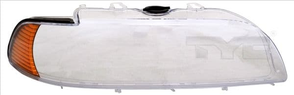 Koplampglas Rechts (oranje indicator) past: BMW 5 E39 09.00-06.03