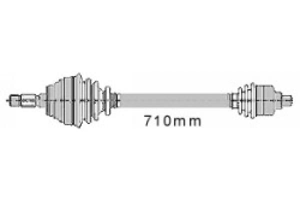 Uitlaatpijp Achter past: CITROEN NEMO  FIAT FIORINO, QUBO  PEUGEOT BIPPER, BIPPER TEPEE 1.3D/1.4D 11.07-