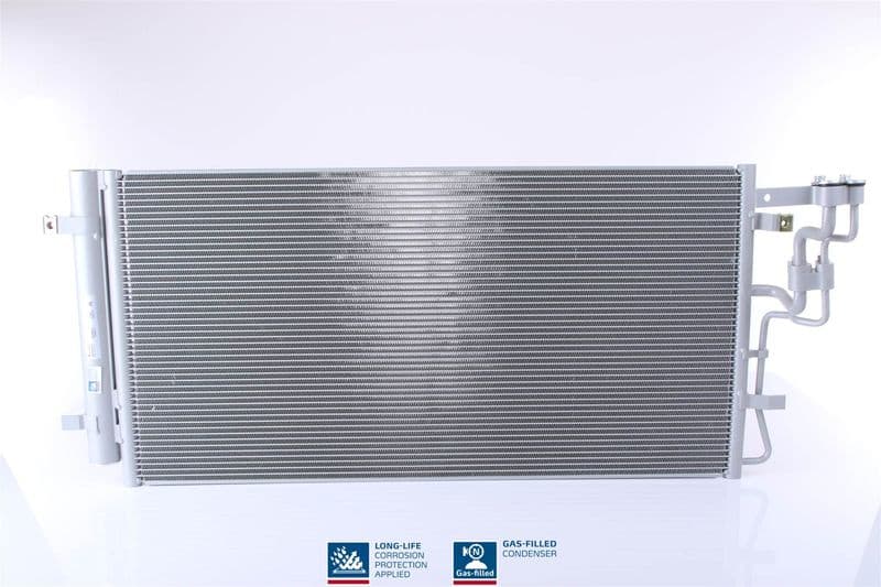 A/C condensator (met droger) past: KIA CARENS III 1.6D/2.0D 09.06-03.13