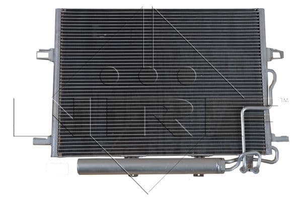 A/C condensator (met droger) past: MERCEDES CLS (C219), E T-MODEL (S211), E (VF211), E (W211) 1.8-6.3 03.02-12.10