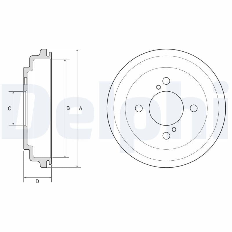 Brake drum Achter past: SUZUKI CELERIO 1.0 03.14-
