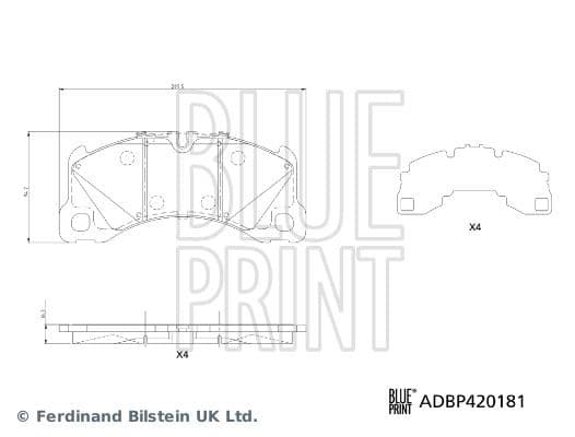 Brake Pad Set, disc brake