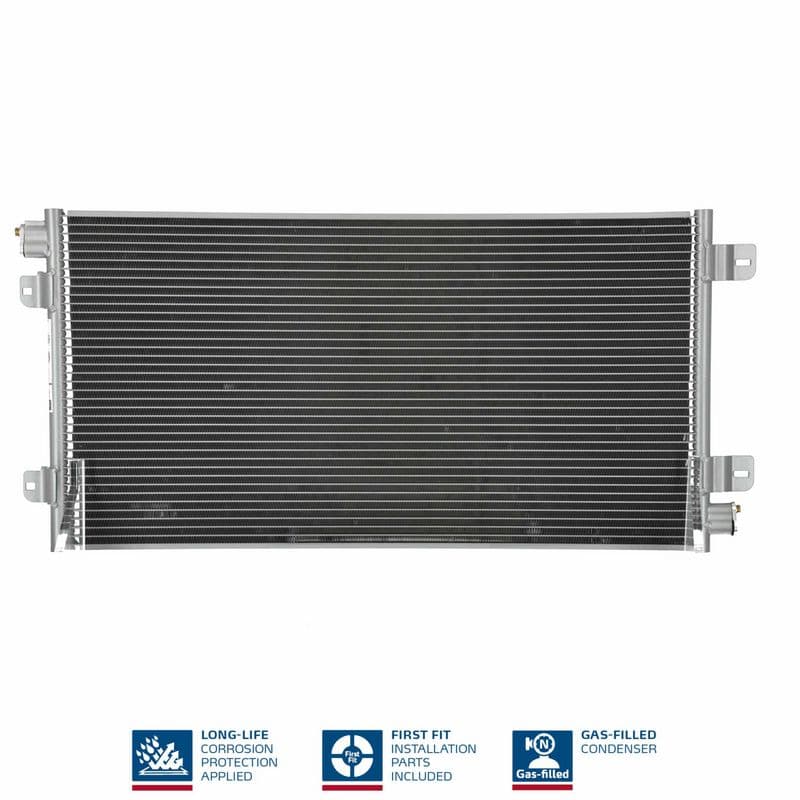 A/C condensator ((EN) additional fitting elements) past: NISSAN INTERSTAR  OPEL MOVANO A  RENAULT MASTER II 1.9D-3.0D 12.97-